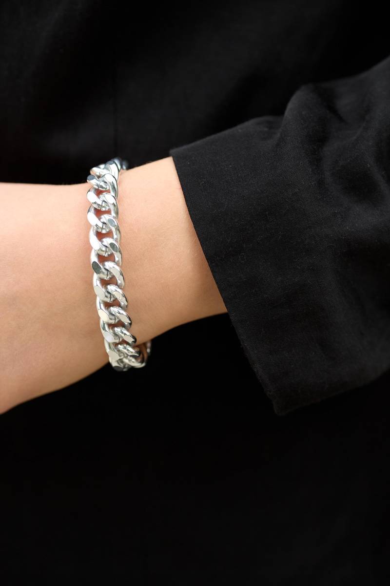 Armband Panzerkette Gold Panzerarmband Chunky Armkette Armkettchen Silber von meineketten