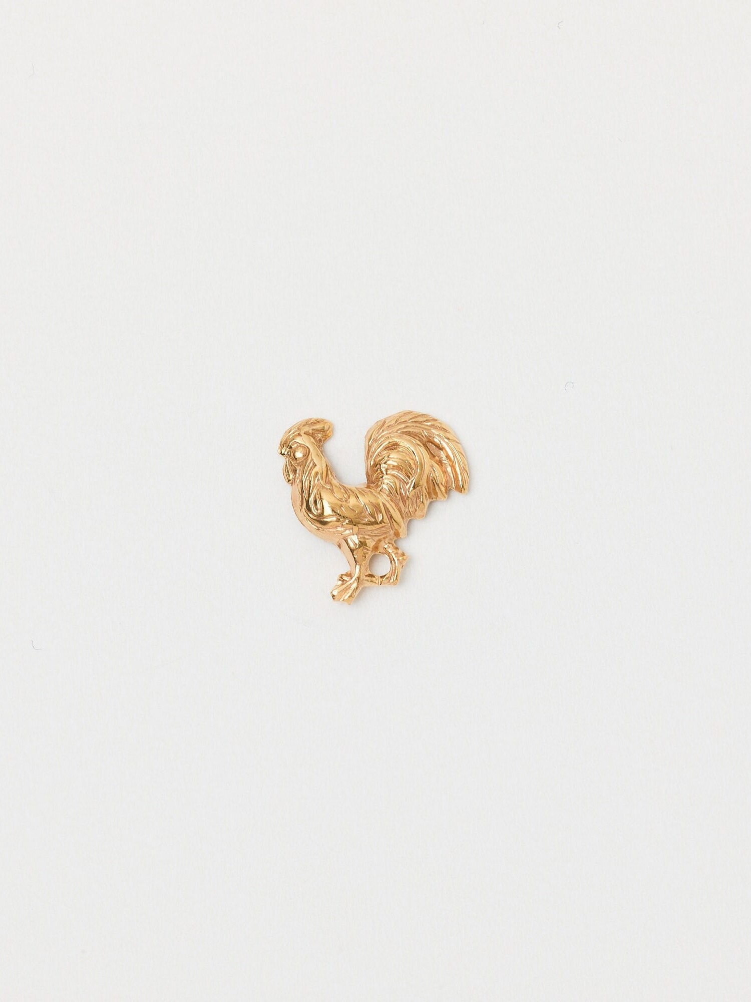 Cockledoodledoo Pin Brosche Hahn Gockel Goldene R Mini Badge Anstecker Huhn Chicken von meineketten