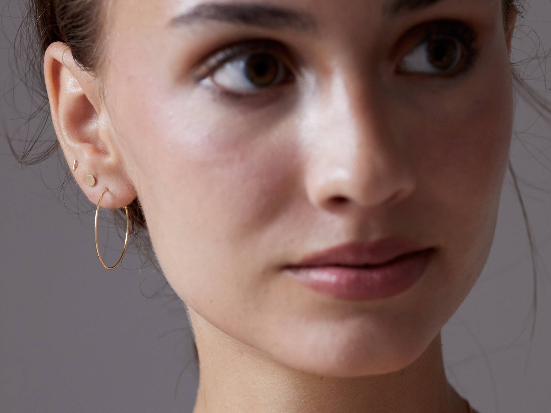 Ein Paar Sehr Dünne Creolen 925Er Silber Verschiedene Größen Gold, Oder Rosé Hoops, Kreolen, Goldene 18mm, 28mm, 40mm von meineketten