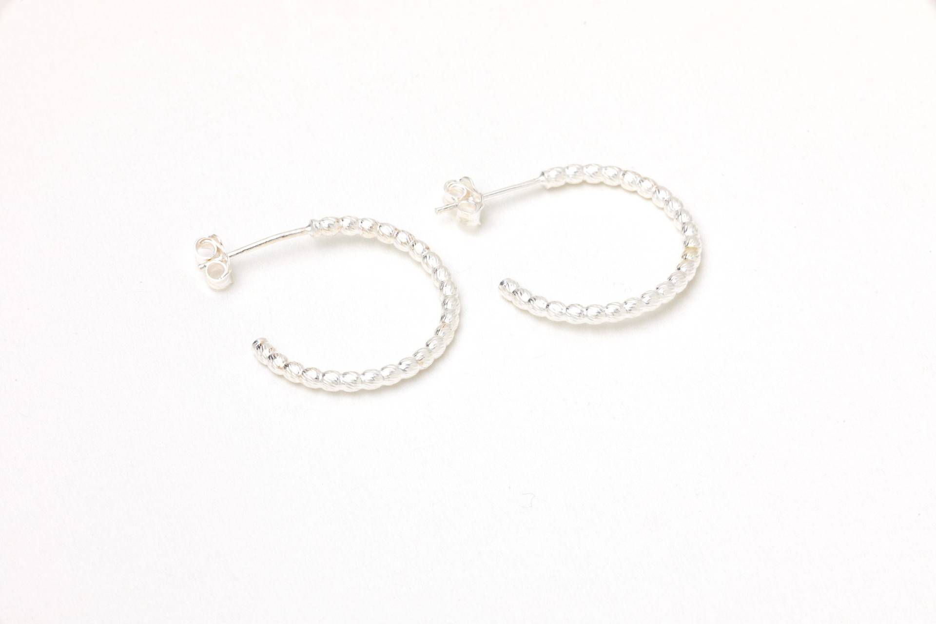 Ein Tolles Paar Hoops 925Er Silber Kugel Hoop Perlen Ohrschmuck Ohrringe Perlencreolen Münze Kreolen von meineketten