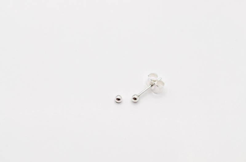 Mini Kugelohrstecker Winzige Kugelstecker Ohrstecker 2mm 3mm Kugel Stecker Ohrschmuck Kugelohrringe Silberperle 925Er Silber von meineketten