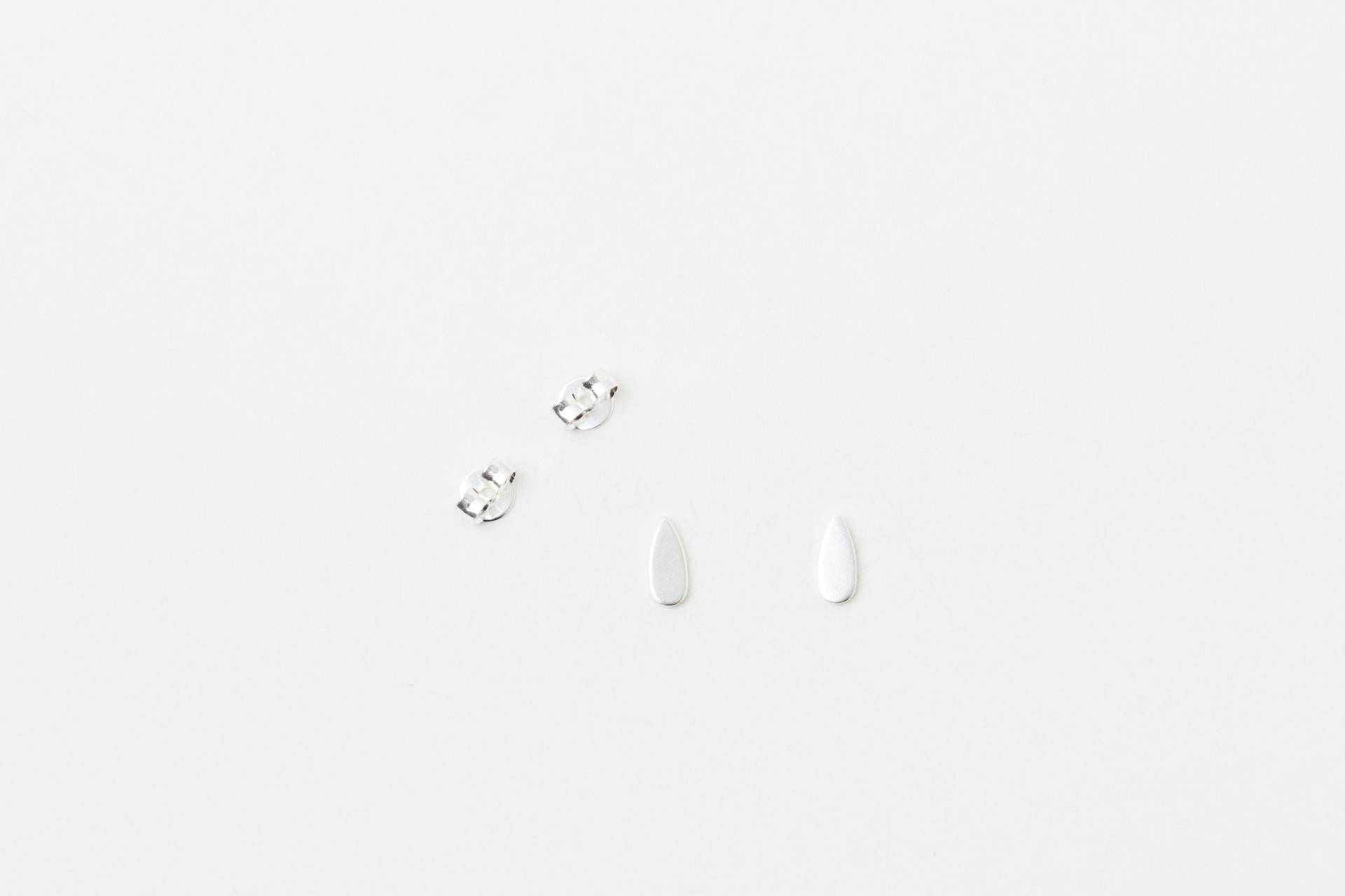 Mini Ohrstecker Paar Stecker Winzige Tropfen Kleine Silber 925 Oder Goldene Punkte Dots von meineketten