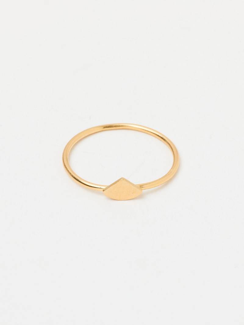 Sale Stapelring Dreiecksring Mini Trichter Cone Stackable Ring Minimal Handmade Sterling Silver Goldener Fingerring Stapelbarer von meineketten
