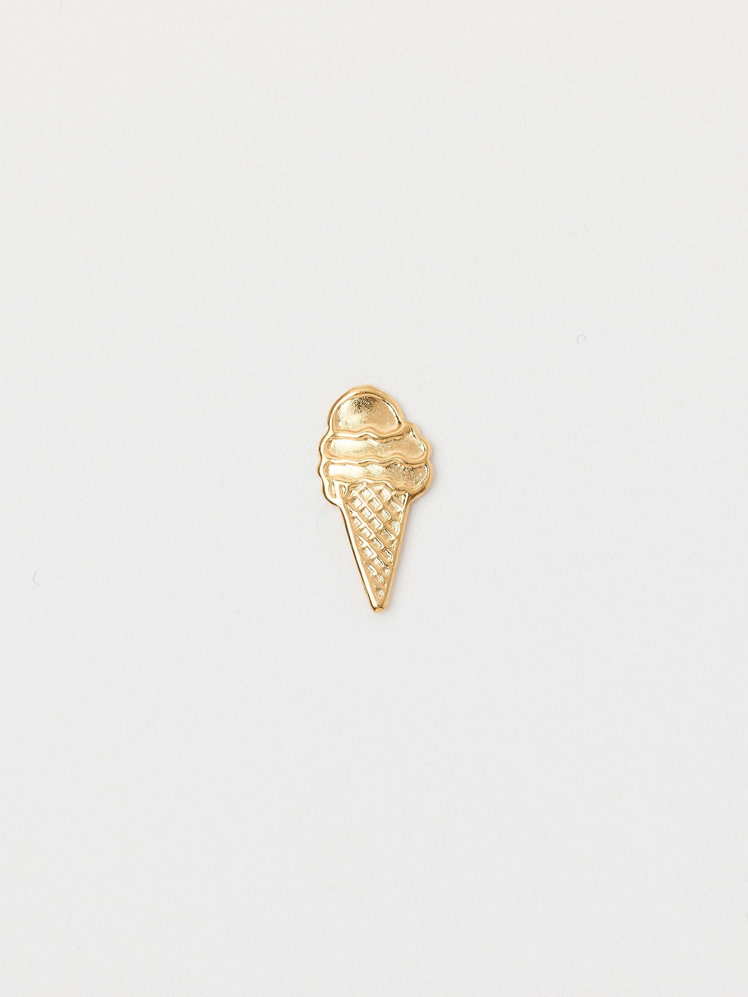 Unikat Pin Eis Sommer Brosche Icecream Goldener Mini-Pin von meineketten