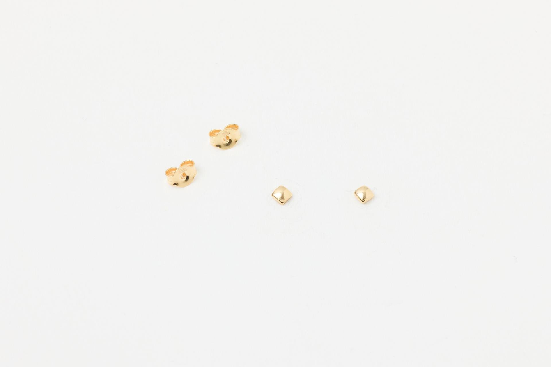 Winzige Runde Goldene Oder Silberne Ohrstecker Stecker Ohrschmuck Dots Pünktchen Mini Ohrringe von meineketten