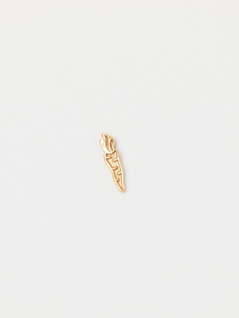 Winziger Pin Mini Brosche Karotte Möhre Wald Goldener Carrot Rübe Mohrrübe Goldener Mini-Pin Anstecker von meineketten
