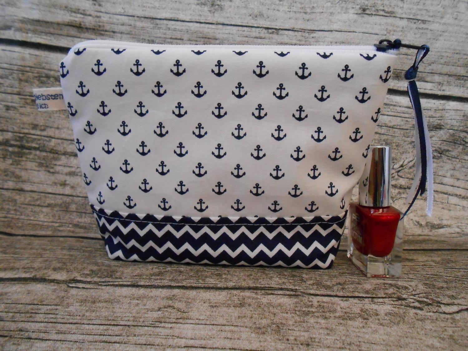 Kosmetiktasche Anker Kosmetiktasche Anker von meineliebstenundich