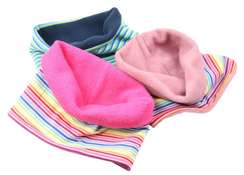 Loopschal Fleece Gestreift Für Kinder - Jungen Mädchen Loop Schal Mädchenschal Jungenschal Rundschal Schlauchschal Kinderschal von meinnameManufaktur