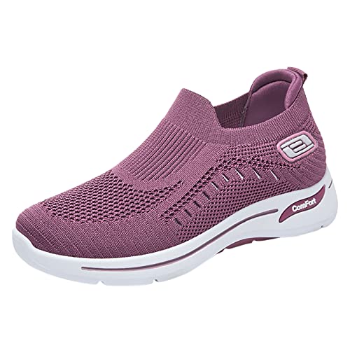 Damen Sneaker Atmungsaktiv Mesh Damen Laufschuhe Turnschuhe Damen Sportschuhe Comfort Walkingschuhe Damen Slip On Hallenschuhe Luftpolster Trainers Running Schuhe Joggingschuhe Fitness Gym Outdoor von meiodtion