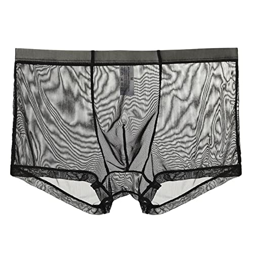 Tanga Herren Dessous Erotisch Sexy Unterwäsche für Mann Mens Ice Silk Transparent Triangle Pants Thin Low Waist Mesh Sommer Sexy Atmungsaktive Unterwäsche Clubwear Herren Sexy Unterhosen Männer #49 von meiodtion