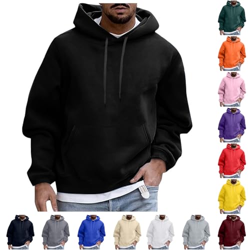 meiodtion Men's Hooded Sweatshirt Pullover Crew Neck Long Sleeve Slim Fit Training Hoodie Jumper High Quality Cotton Blend Winter Jacket Jumper Men's Tracksuit Men von meiodtion