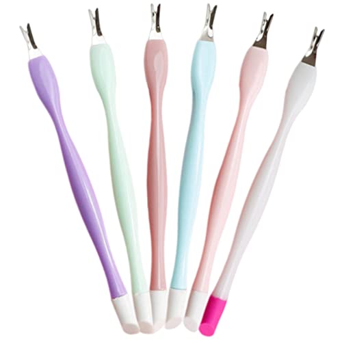 6 Stück NagelhautMesser Nagelhautentferner, Dual Ends Nagelhautgabel, Edelstahl Abgestorbene Haut Gabel, Cuticle Trimmer Pusher Remover, Nagel Werkzeug für Frauen Mädchen 6 Stück NagelhautMesser Nagelhautentferner, Dual Ends Nagelhautgabel, Edelstahl Abgestorbene Haut Gabel, Cuticle Trimmer Pusher Remover, Nagel Werkzeug für Frauen Mädchen von melebellot