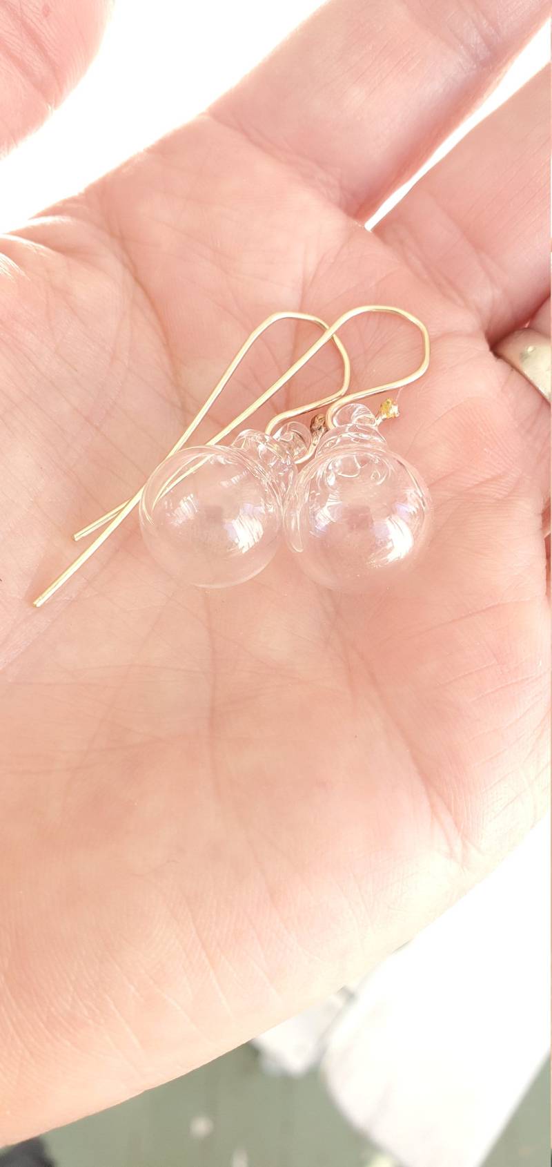 Gold Und Glas Ohrringe Gold Und Glas Ohrringe von melissaschmidt