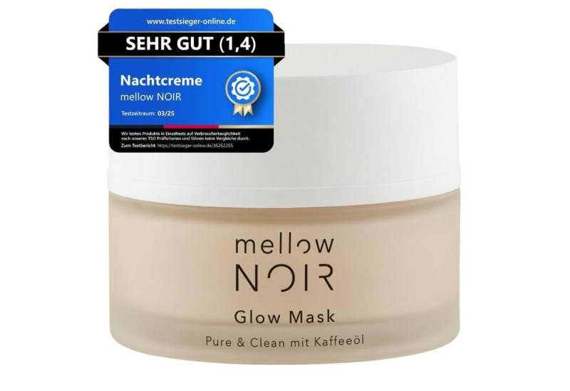 mellow NOIR Tagescreme mellow NOIR Glow Mask 50ml von mellow NOIR