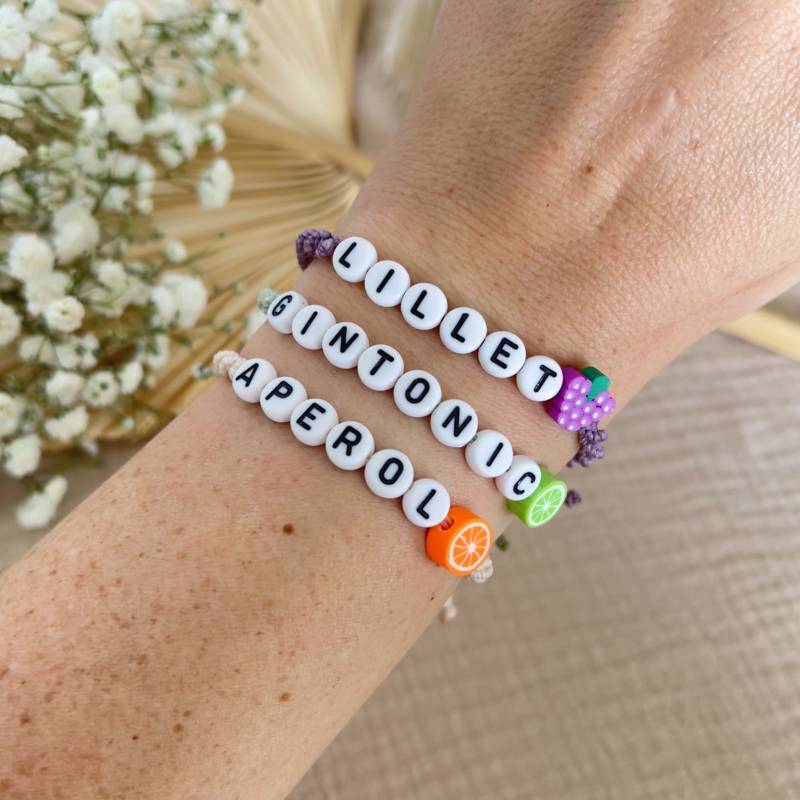 Makramee Armband Drinks Schmuck Boho Aperol Lillet Gintonic von studiomelluccio