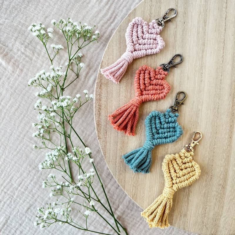 Makramee Schlüsselanhänger Maya Geschenkidee Boho von melluccio