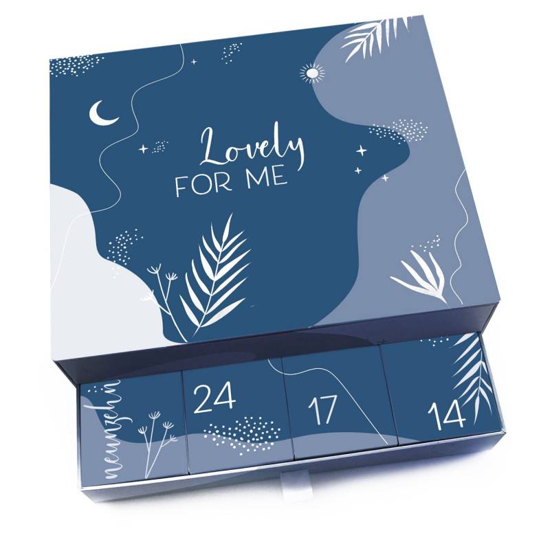 melovely Schmuckset Schmuck Set 2024/25 - Hochwertiges 925er STERLINGSILBER - LIMITED ED. (24-tlg., Setbox wiederverwendbar), wahlweise in Silber oder mit 18K Vergoldung von melovely