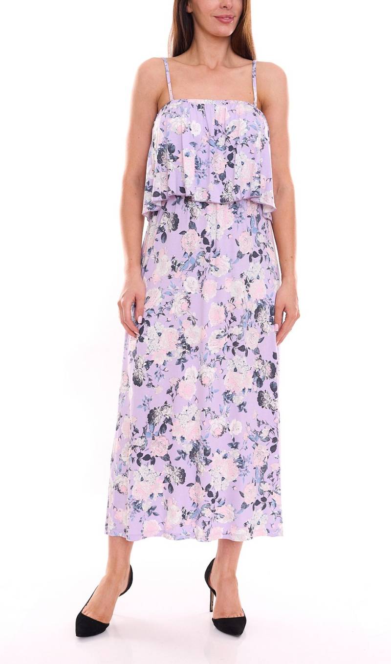 melrose Maxi-Kleid feminines Damen Bandeau-Kleid mit floralem Allover-Print 55799824 Violett von melrose