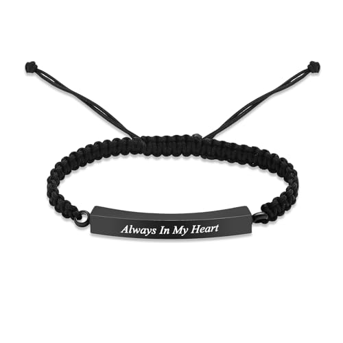 Einäscherung Armband für Asche Einstellbare Einäscherung Urne Armband Armreif für Asche Edelstahl Memorial Asche Keepsake Schmuck für Männer Frauen Jahrestag von memorial jewelry