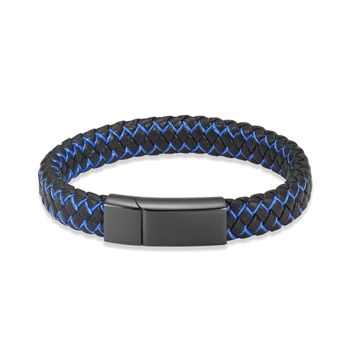 Einäscherung Schmuck Urne Armband für Asche für Frauen Männer Memorial geflochtene Leder Urne Armband für menschliche Asche Keepsake Manschette Armreif Schmuck von memorial jewelry
