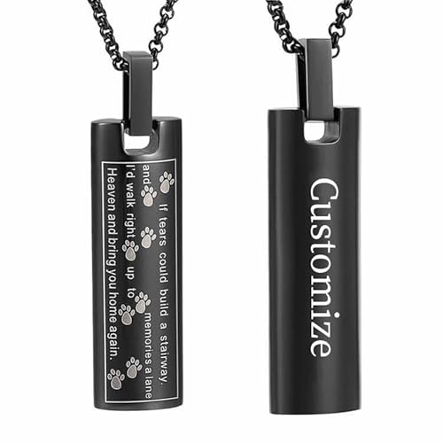 Einäscherung Schmuck Urne Halskette für Asche, Haustier Pfote drucken Memorial Anhänger für Hund Katze Asche Keepsake Medaillon für Männer für Frauen Einäscherung Schmuck Urne Halskette für Asche, Haustier Pfote drucken Memorial Anhänger für Hund Katze Asche Keepsake Medaillon für Männer für Frauen von memorial jewelry