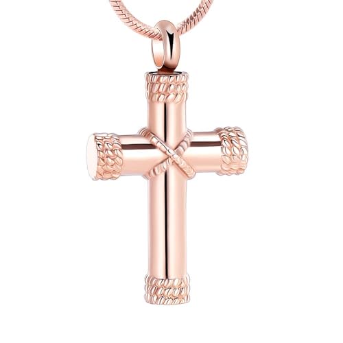 Einäscherungsschmuck für Asche Kreuz Memorial Urne Halskette Anhänger Keepsake Religiöses Kreuz Asche-Schmuck von memorial jewelry