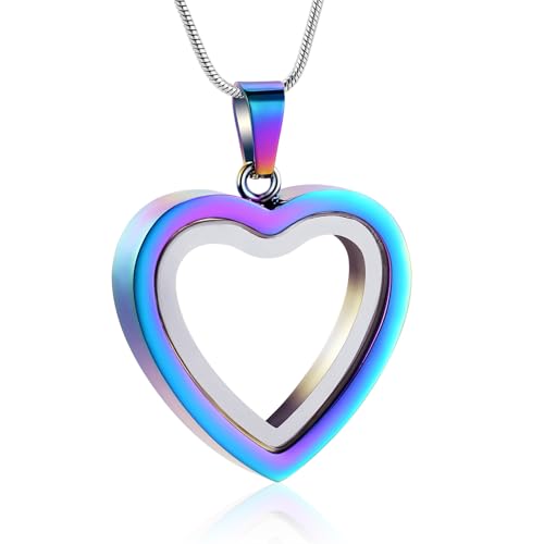 Glas Kremation Schmuck Halskette für Asche Herz Memorial Lockets für Asche Edelstahl Keepsake Urne Asche Anhänger Glas Kremation Schmuck Halskette für Asche Herz Memorial Lockets für Asche Edelstahl Keepsake Urne Asche Anhänger von memorial jewelry