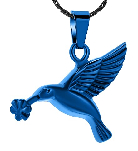Hummingbird Einäscherung Schmuck Keepsake Edelstahl Mensch Haustier Urne Halskette für Asche für Frauen Männer Memorial Anhänger von memorial jewelry