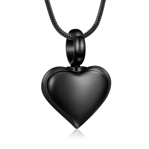 Kleines Herz Einäscherung Urne Halskette für Asche Edelstahl Memorial Asche Anhänger Keepsake-Schmuck Kleines Herz Einäscherung Urne Halskette für Asche Edelstahl Memorial Asche Anhänger Keepsake-Schmuck von memorial jewelry