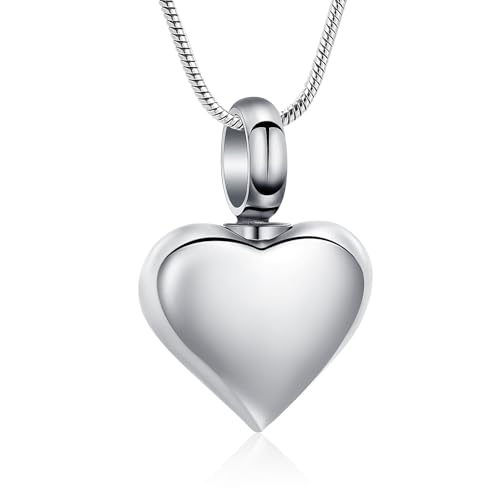 Kleines Herz Einäscherung Urne Halskette für Asche Edelstahl Memorial Asche Anhänger Keepsake-Schmuck von memorial jewelry