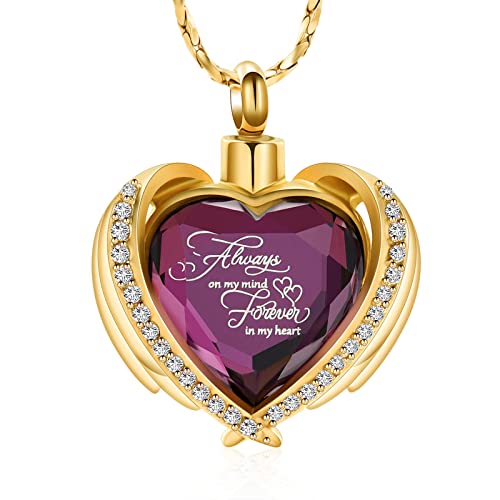 Kremation Schmuck für Asche Anhänger - Kristall Herz Urne Halskette mit Mini Keepsake Urn Memorial Asche Schmuck von memorial jewelry