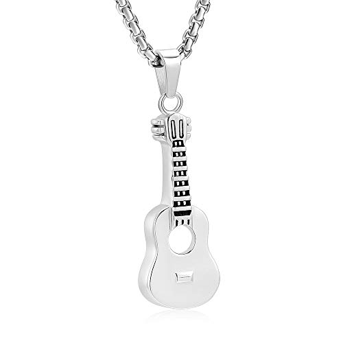 Kremation Schmuck geschnitzt Gitarre Urne Halskette für Asche für Papa Kremation Anhänger Asche Halter Memorial Keepsake Urne Halskette für Frauen/Männer Kremation Schmuck geschnitzt Gitarre Urne Halskette für Asche für Papa Kremation Anhänger Asche Halter Memorial Keepsake Urne Halskette für Frauen/Männer von memorial jewelry