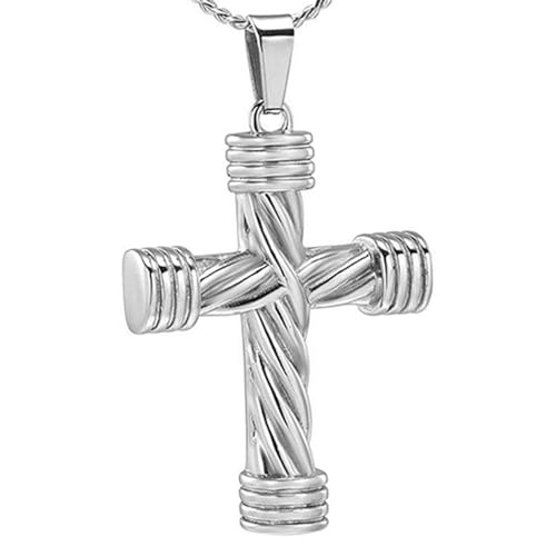 Kremationsschmuck für Asche Kreuz Memorial Urn Halskette Anhänger Keepsake Religiöses Kreuz Asche Schmuck mit Mini Keepsake Urn Memorial Asche Schmuck von memorial jewelry