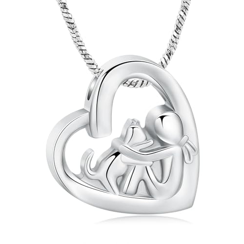Pet Einäscherung Schmuck Katze Urne Halskette für Asche für Frauen Herz Asche Keepsake Loved One Memorial Schmuck von memorial jewelry