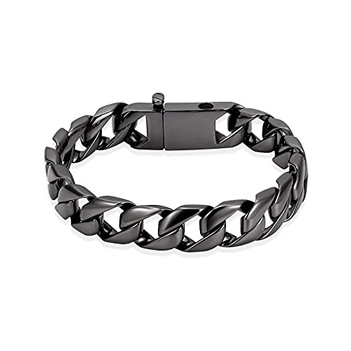 Urnen Armband Für Asche - Einäscherung Urne Armband für menschliche Asche für Männer - Silber Cuban Link Armband Einäscherung Schmuck für Asche Urne Keepsake Memorial Ash Holder Bracelet von memorial jewelry