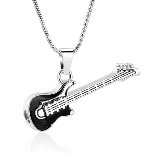 memorial jewelry Musikinstrument Kremation Halskette für Frauen & Männer Gitarre Urne Halskette für Asche von memorial jewelry