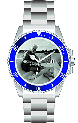 memories Uhr mit Bild Fotouhr Ø40mm Edelstahl Armband 3BAR Datumsanzeige Made in Germany von memories