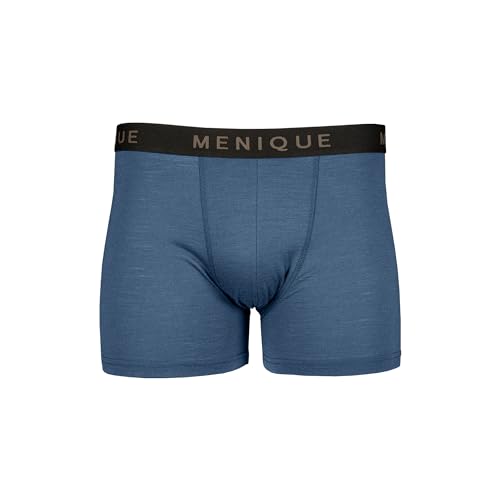 menique Merinowolle Unterwäsche Herren Boxershorts Unterhose Unterhose für Männer Boxershorts Weiche Atmungsaktive Geruchsfreie Unterwäsche für Männer, Denim, L von menique