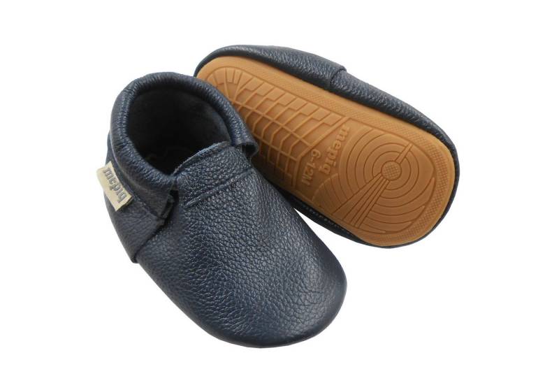 mepiq Gummisohle Krabbelschuhe Baby Lauflernschuhe lederpatschen Jungen Krabbelschuh 100% Leder von mepiq