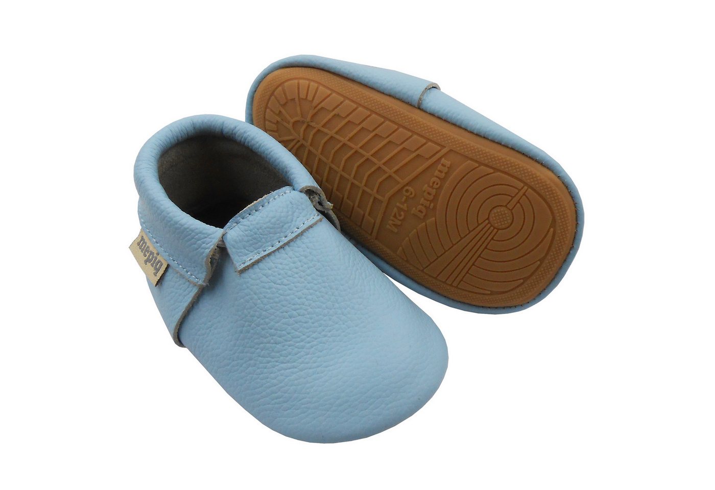 mepiq Gummisohle Krabbelschuhe Baby Lauflernschuhe lederpatschen Jungen Krabbelschuh 100% Leder von mepiq