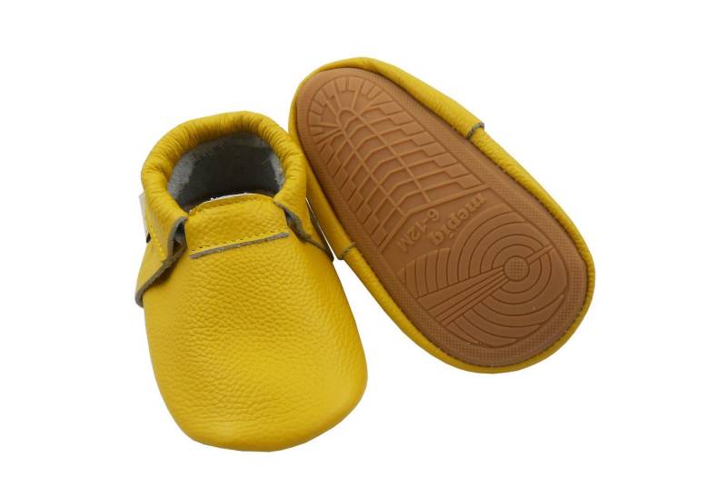 mepiq Gummisohle Krabbelschuhe Baby Lauflernschuhe lederpatschen Jungen Krabbelschuh 100% Leder von mepiq