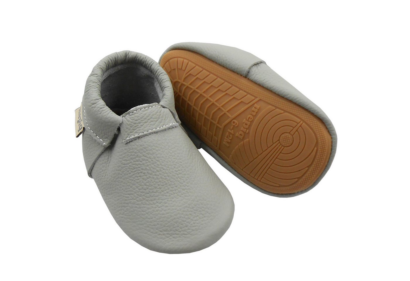 mepiq Gummisohle Krabbelschuhe Baby Lauflernschuhe lederpatschen Jungen Krabbelschuh 100% Leder von mepiq