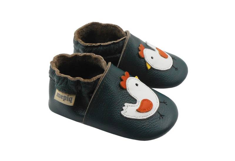 mepiq Krabbelschuhe Baby Lauflernschuhe Wildleder lederpatschen Küken Barfußschuh Babyschuhe aus 100 % echtem Leder von mepiq