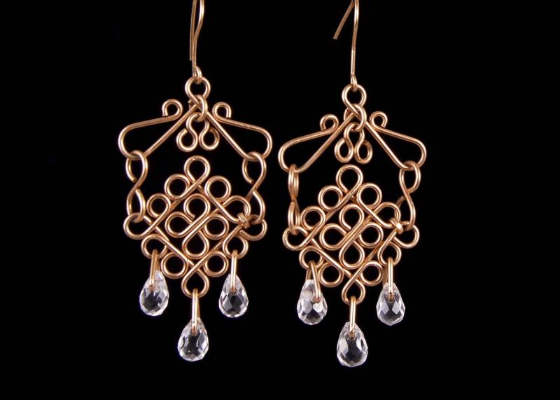 14 K Gold Gefüllt Ohrstecker Mit Kristallen 14 K Gold Gefüllt Ohrstecker Mit Kristallen von meraviloza