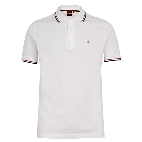 MERC London Herren Card Polo Shirt mit Kragen Weiß 2XL von merc