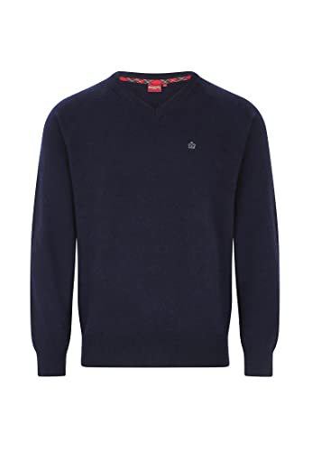 Merc Herren Conrad Wool Blend Sweater Pullover, Marineblau, X-Large von merc