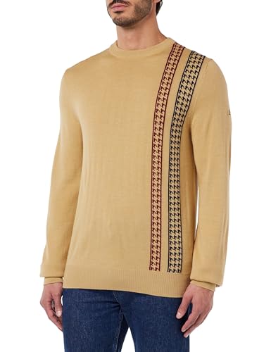 Merc Herren Derwent Sweater Pullover, beige, Large von merc