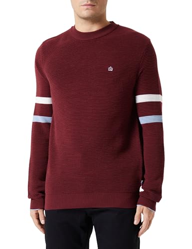 Merc Herren Medway Sweater Pullover, Burgunderrot, Small von merc