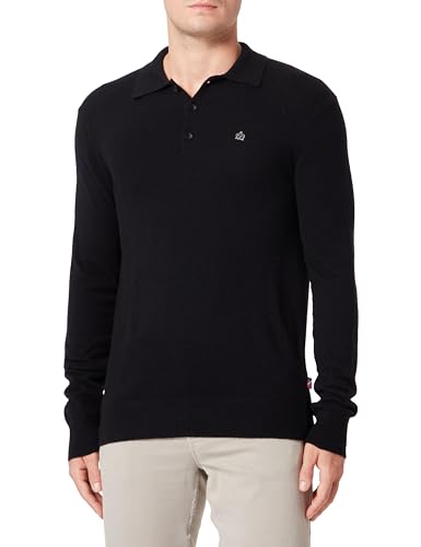 Merc Herren Spey Poloshirt Sweater, Schwarz, Large von merc