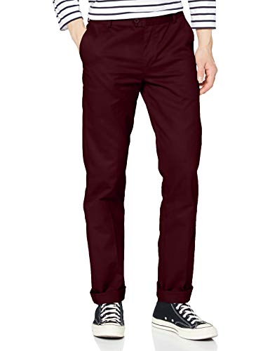 Merc Of London Herren Chino Hose, Rot, W32/L34 von merc